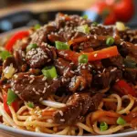 Irresistible Beef Stir Fry with Noodles and Sticky Sauce