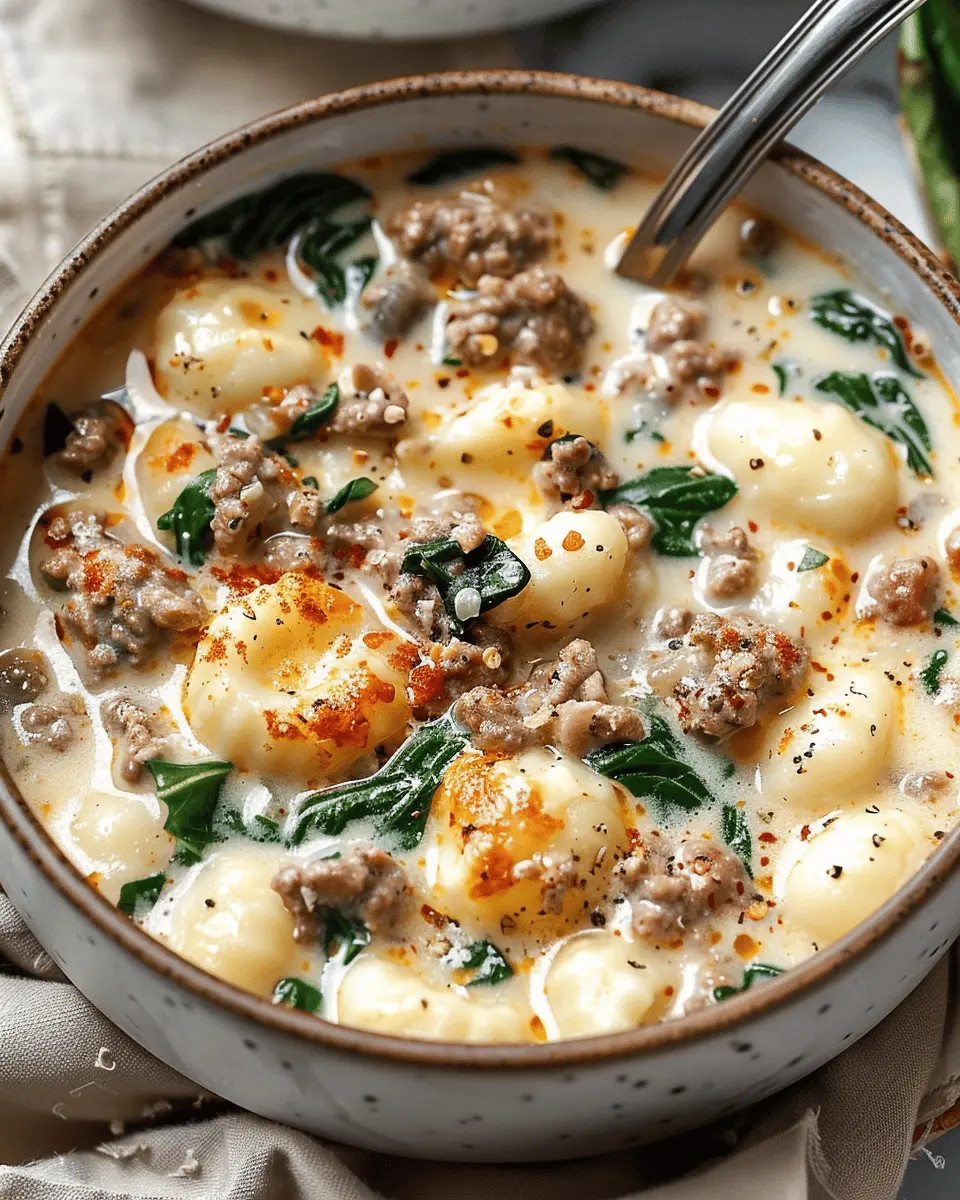 gnocchi zuppa toscana made indulgent with turkey bacon and chicken ham