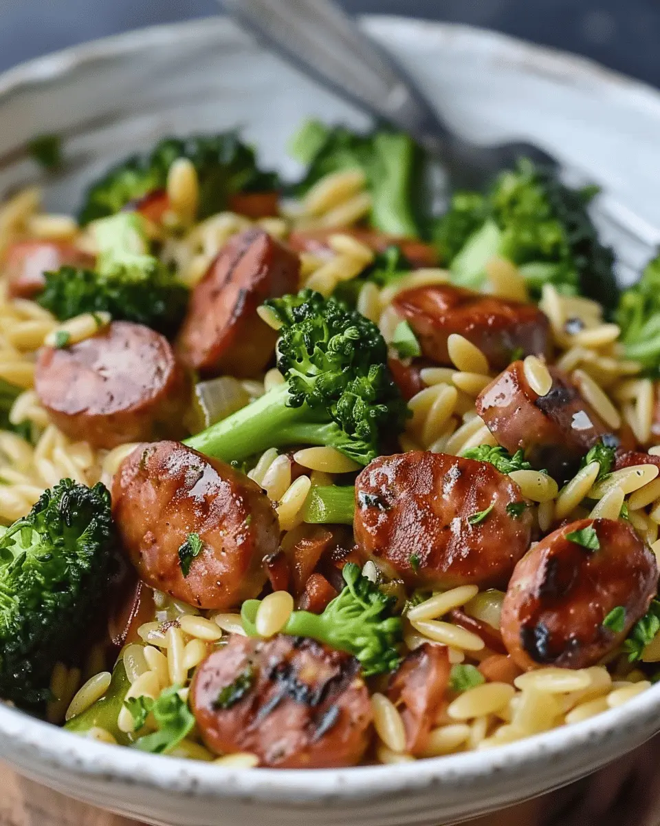 Chicken Sausage and Broccoli Orzo: A Delicious, Easy Meal
