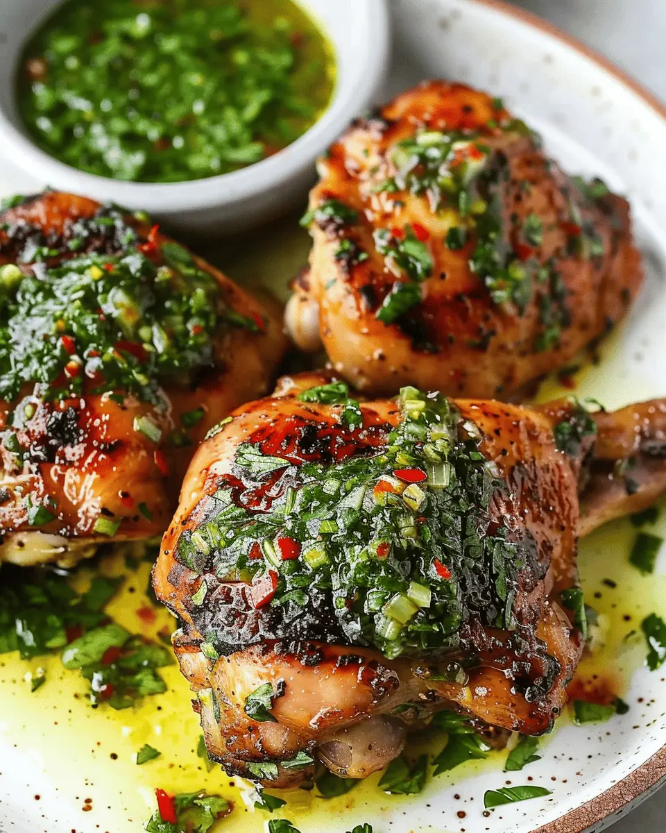 Chimichurri Chicken Thighs: Juicy Recipes for Flavor Lovers