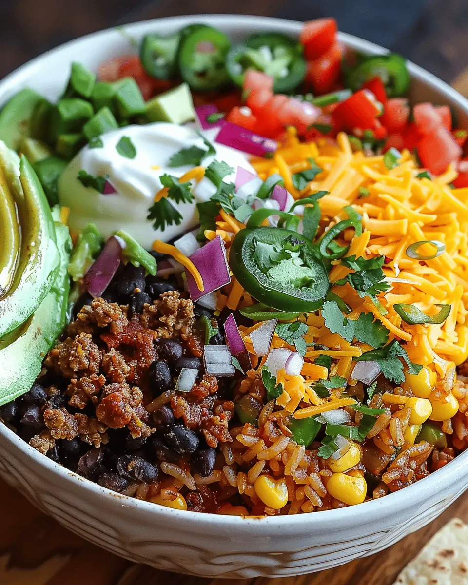 Master the Flavor Taco Rice Bowl: Easy Turkey Bacon Delight