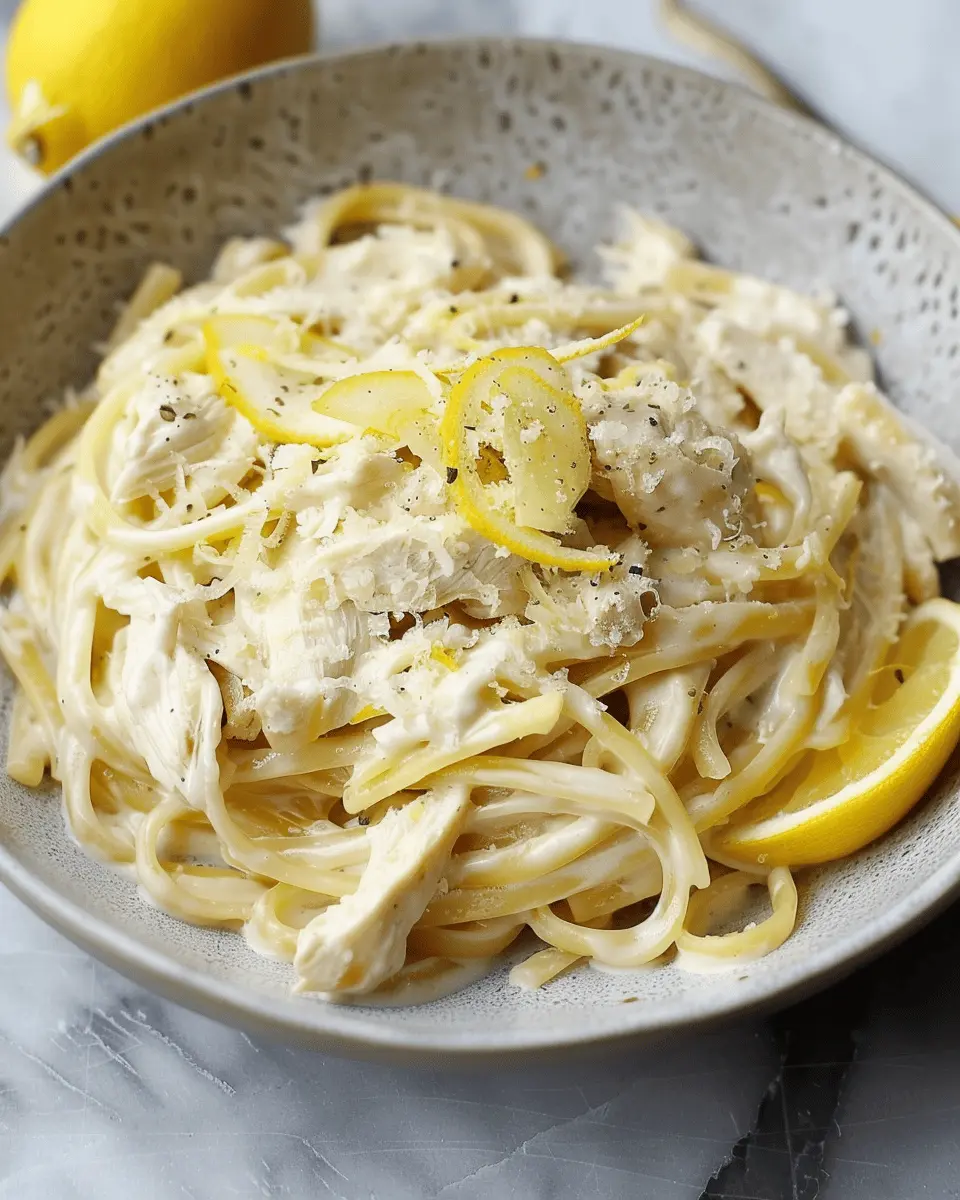 Creamy Lemon Chicken Pasta with Turkey Bacon: Easy Weeknight Delight