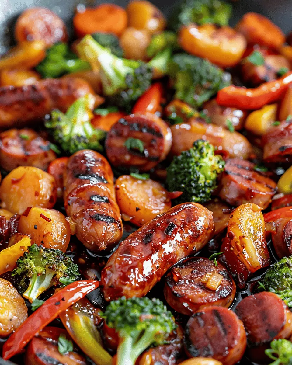 One-Pan Honey Garlic Kielbasa & Veggies: Easy Weeknight Delight