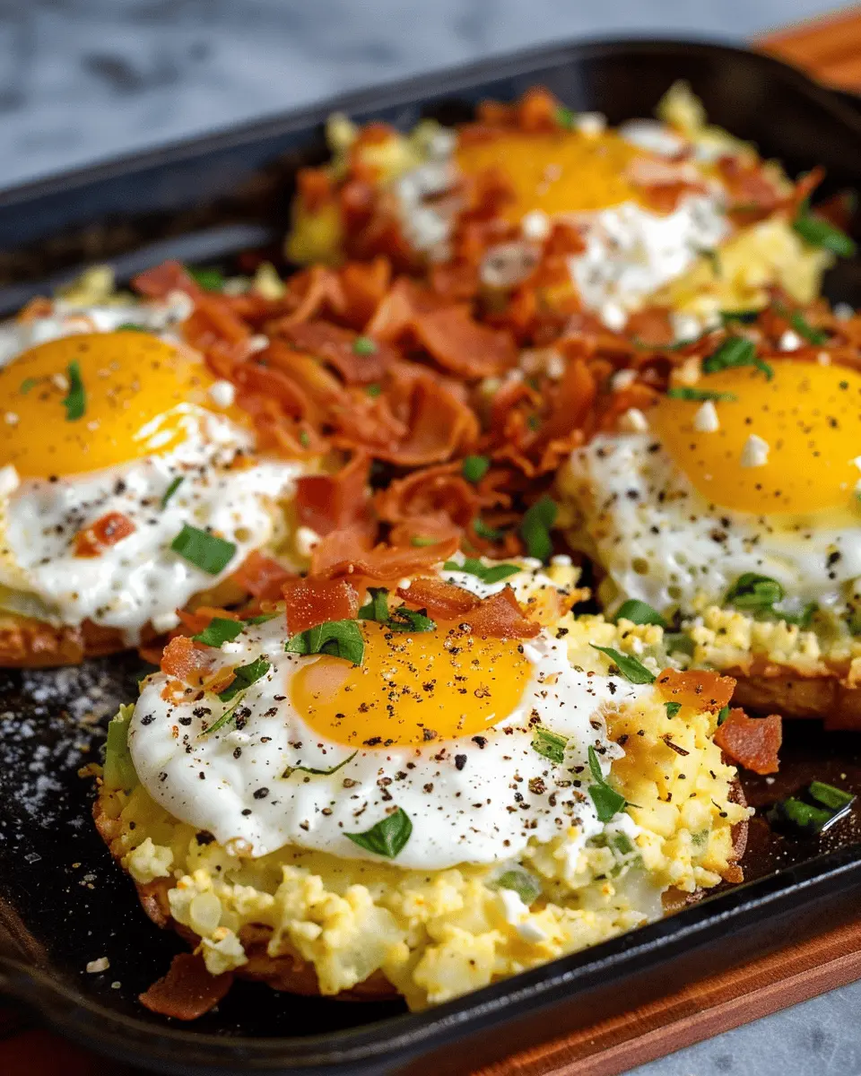 Loaded Hash Browns: Indulgent Turkey Bacon and Chicken Ham Delight