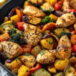 Healthy Chicken and Vegetables Skillet