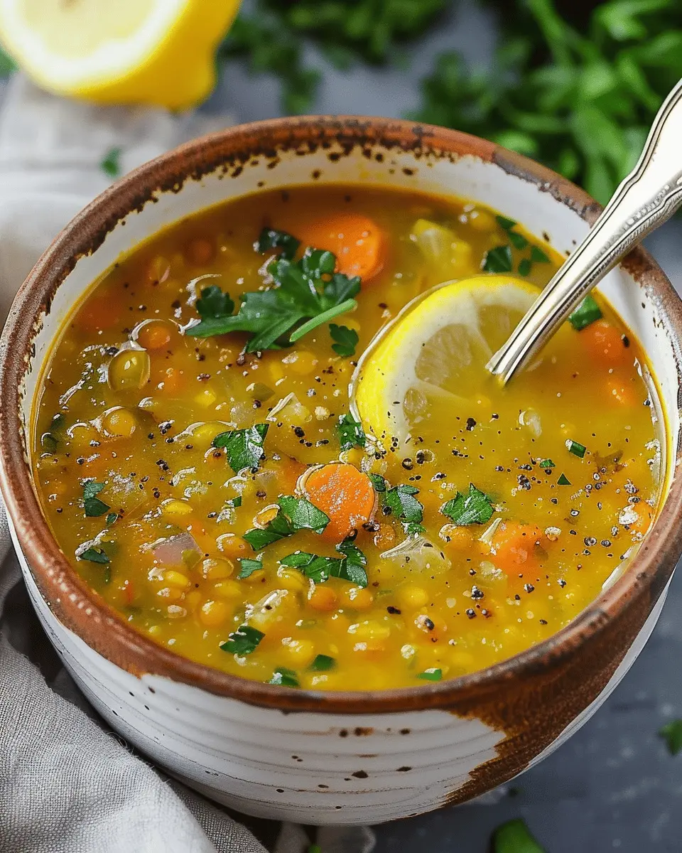 Lemon Lentil Soup: A Cozy Recipe for Comforting Evenings