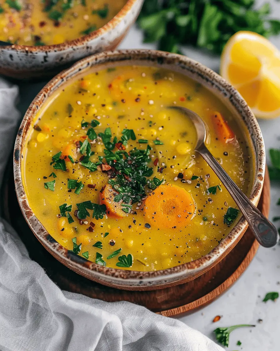 Vegan Lemon Lentil Soup: Easy Comfort in Every Bowl