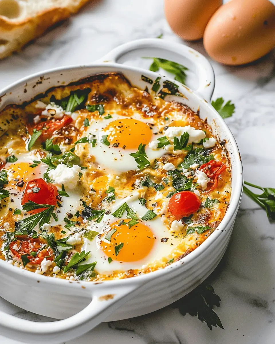 Baked Feta Eggs Recipe: Easy, Wholesome Breakfast Delight