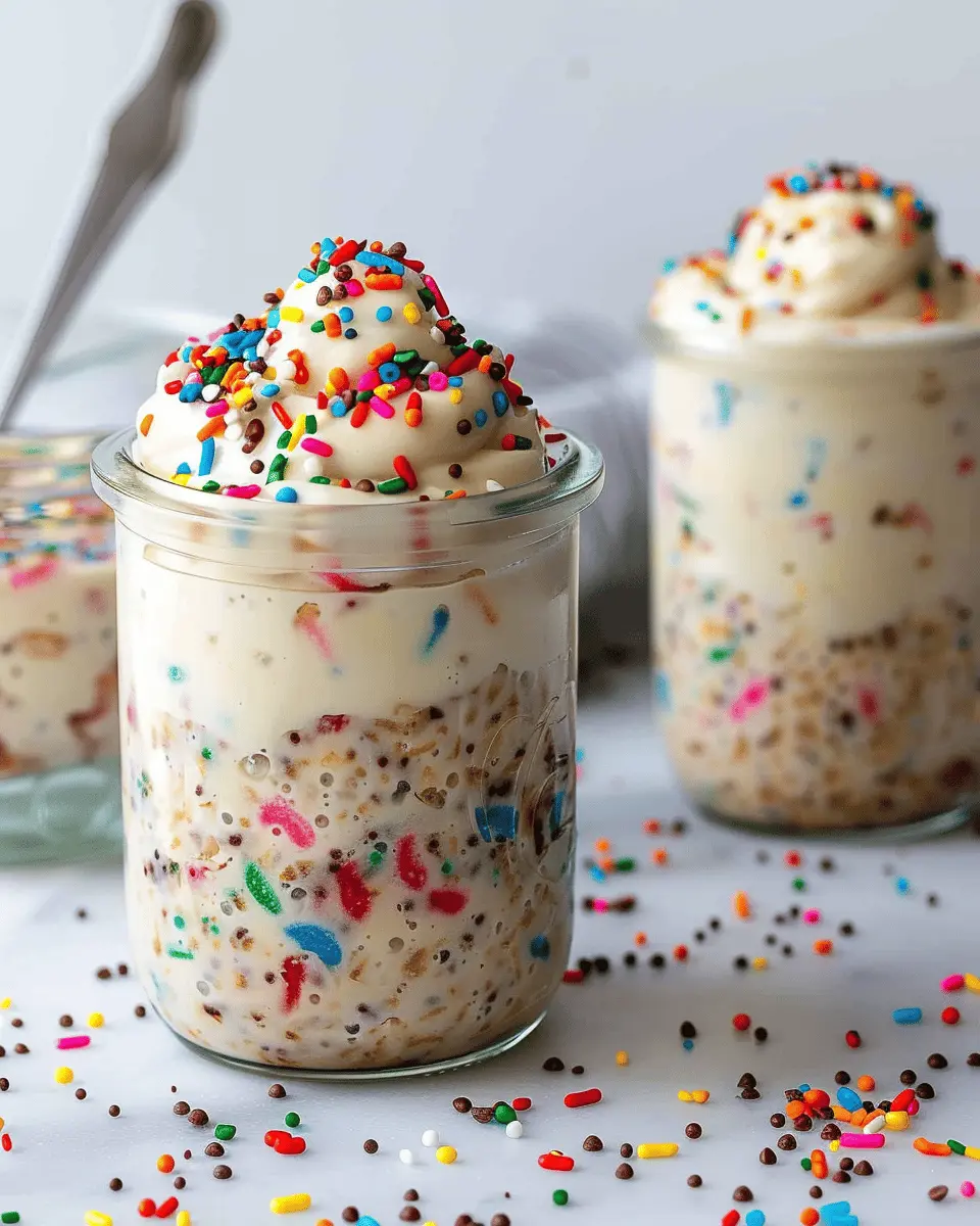 Birthday Cake Overnight Oats: Easy & Indulgent Morning Treat