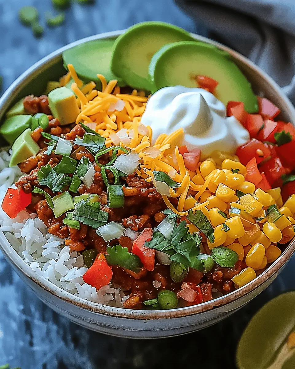 Master the Flavor: Elevate Your Taco Rice Bowl Tonight with Turkey Bacon