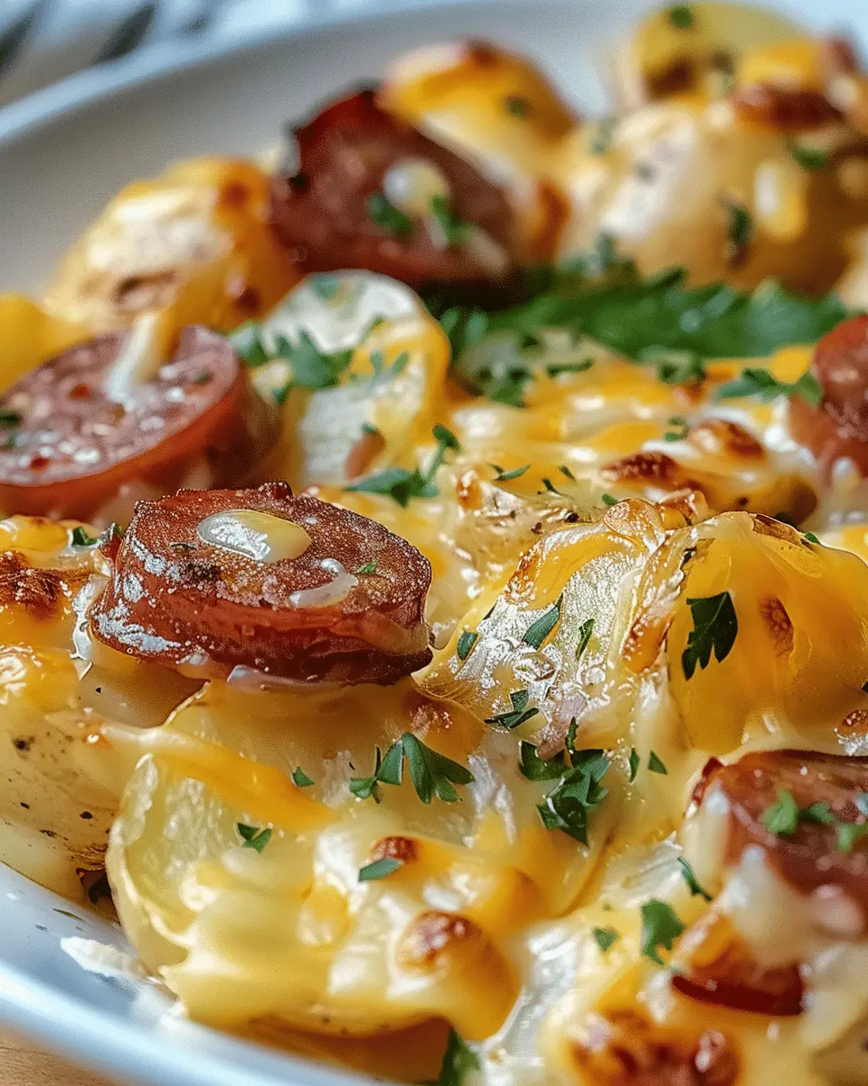Cheesy Ranch Potatoes and Smoked Sausage for Easy Family Dinners