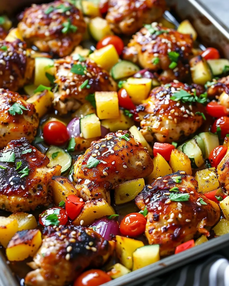 Hawaiian Chicken Sheet Pan: Easy, Flavorful Dinner Delight