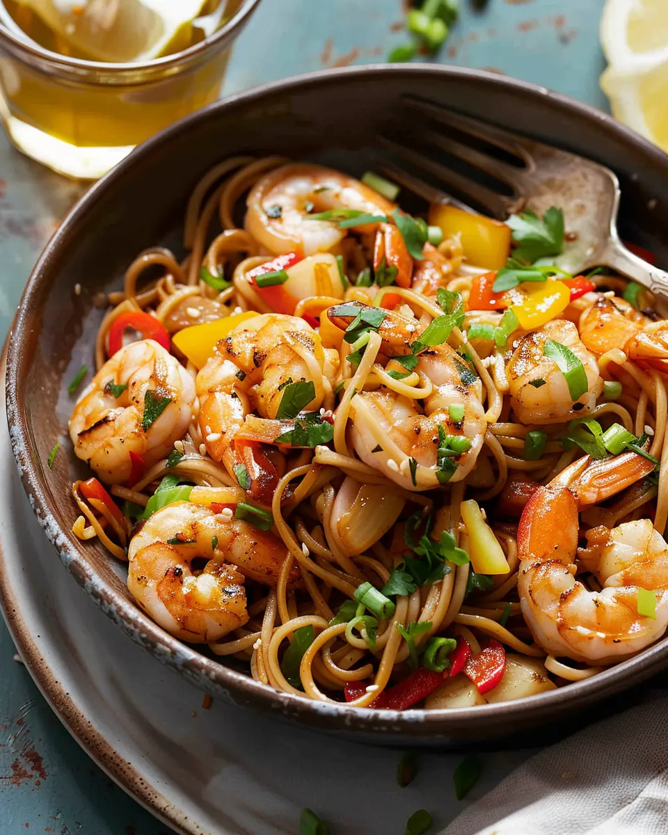 High-Protein Shrimp Stir Fry: Quick & Easy Noodles for a Healthy Meal