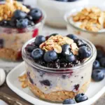 Blueberry Muffin Overnight Oats (Gluten Free + Vegan)