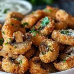 Crispy Ranch-Breaded Mushrooms