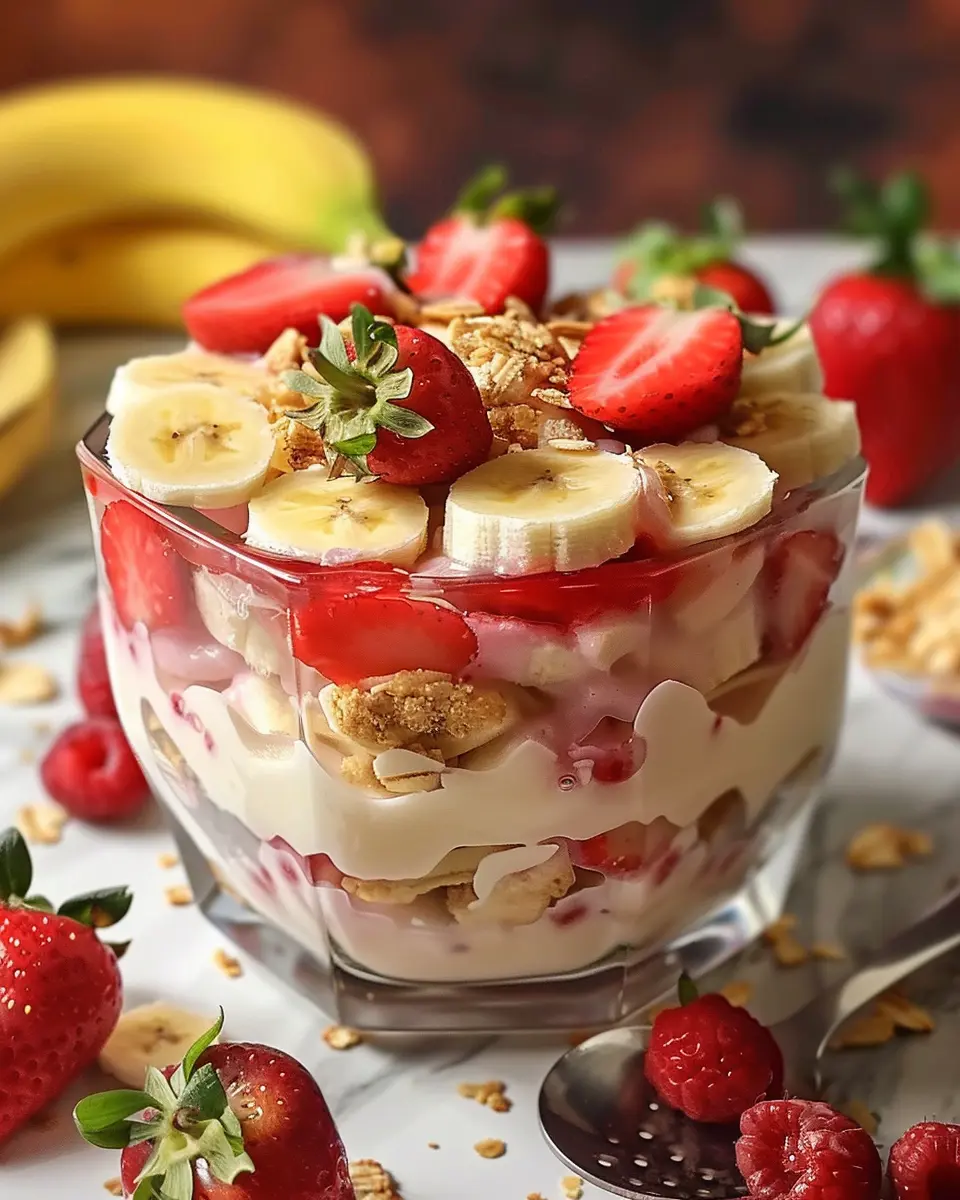 Strawberry Banana Pudding Dream: A Delightfully Easy Treat