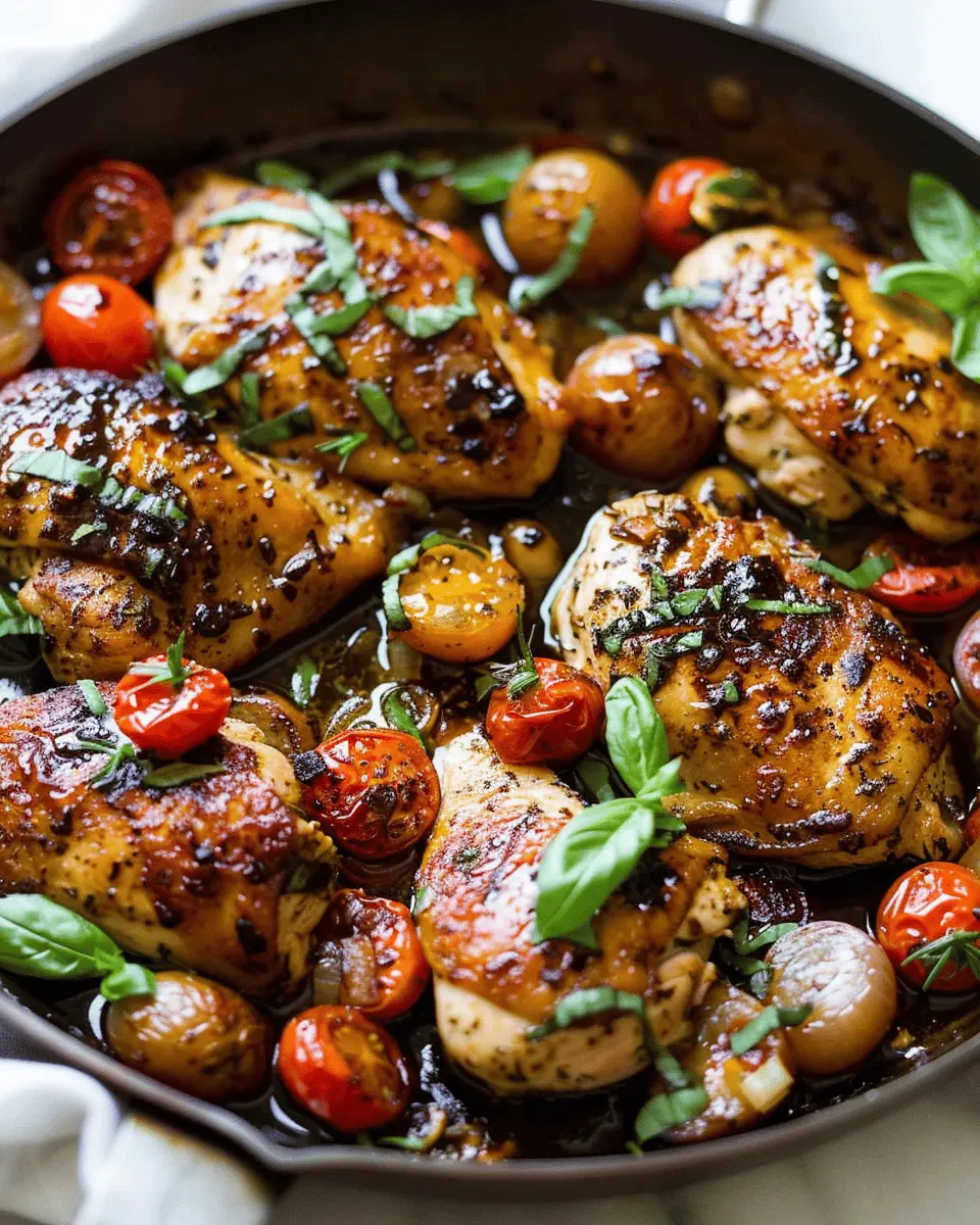 One Pan Balsamic Chicken: Easy, Flavorful Meal for Busy Nights