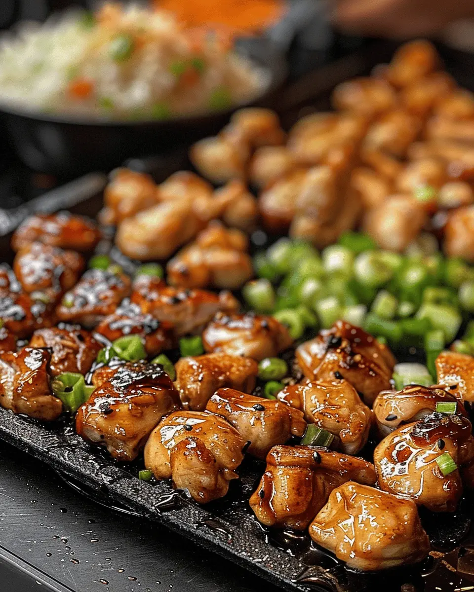 Blackstone Griddle Hibachi Chicken Feast: Easy and Delicious Recipe