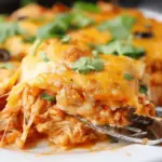 Slow Cooker Chicken Enchilada Casserole