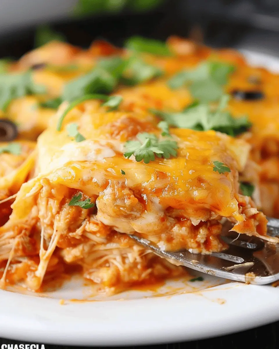 Slow Cooker Chicken Enchilada Casserole: Easy Comfort Food Delight