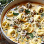 Creamy Sausage Tortellini Soup