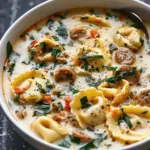 Creamy Sausage Tortellini Soup