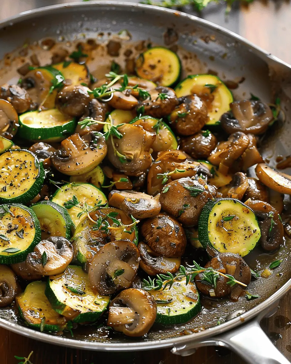 Skillet Zucchini and Mushrooms: Easy Recipe for Flavorful Sides