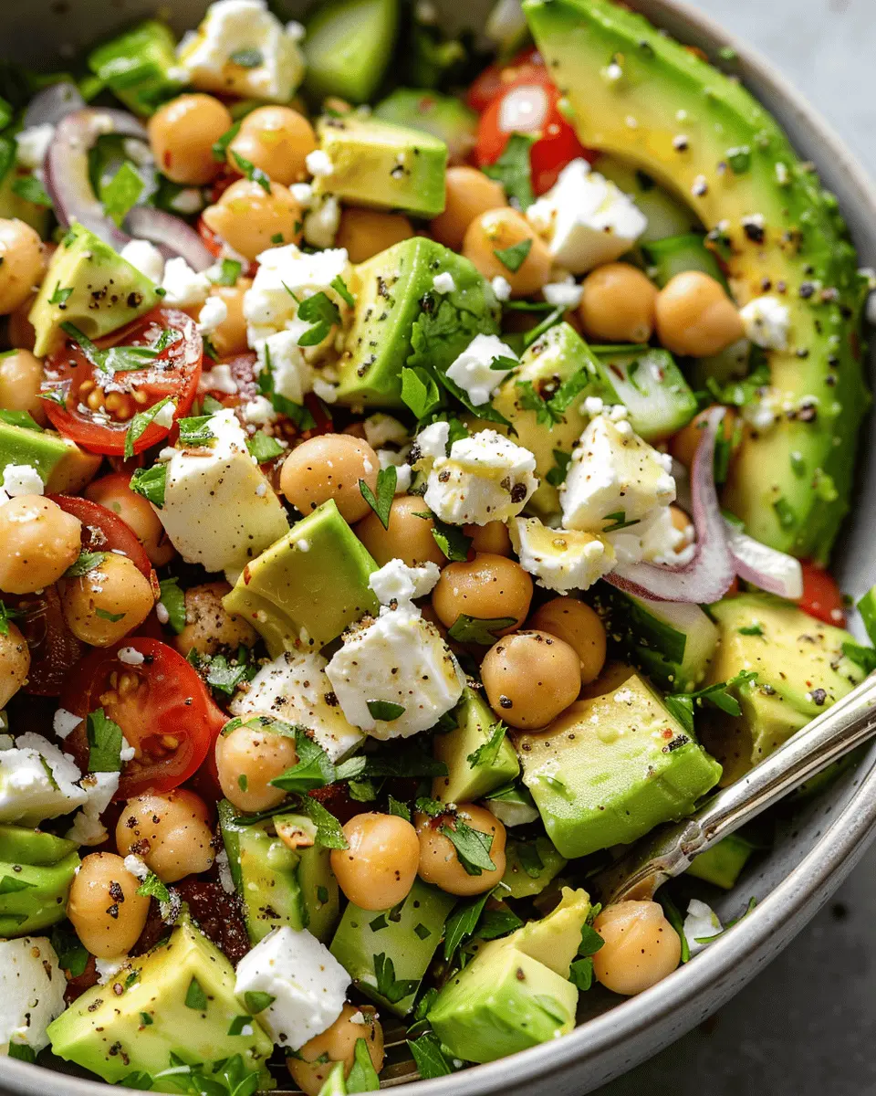 Chickpea Feta Avocado Salad: A Refreshingly Easy Delight