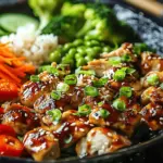 Blackstone Garlic Butter Chicken Hibachi Bowls