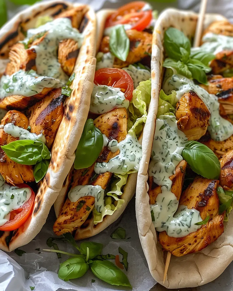 Sheet Pan Chicken Pitas with Herby Ranch
