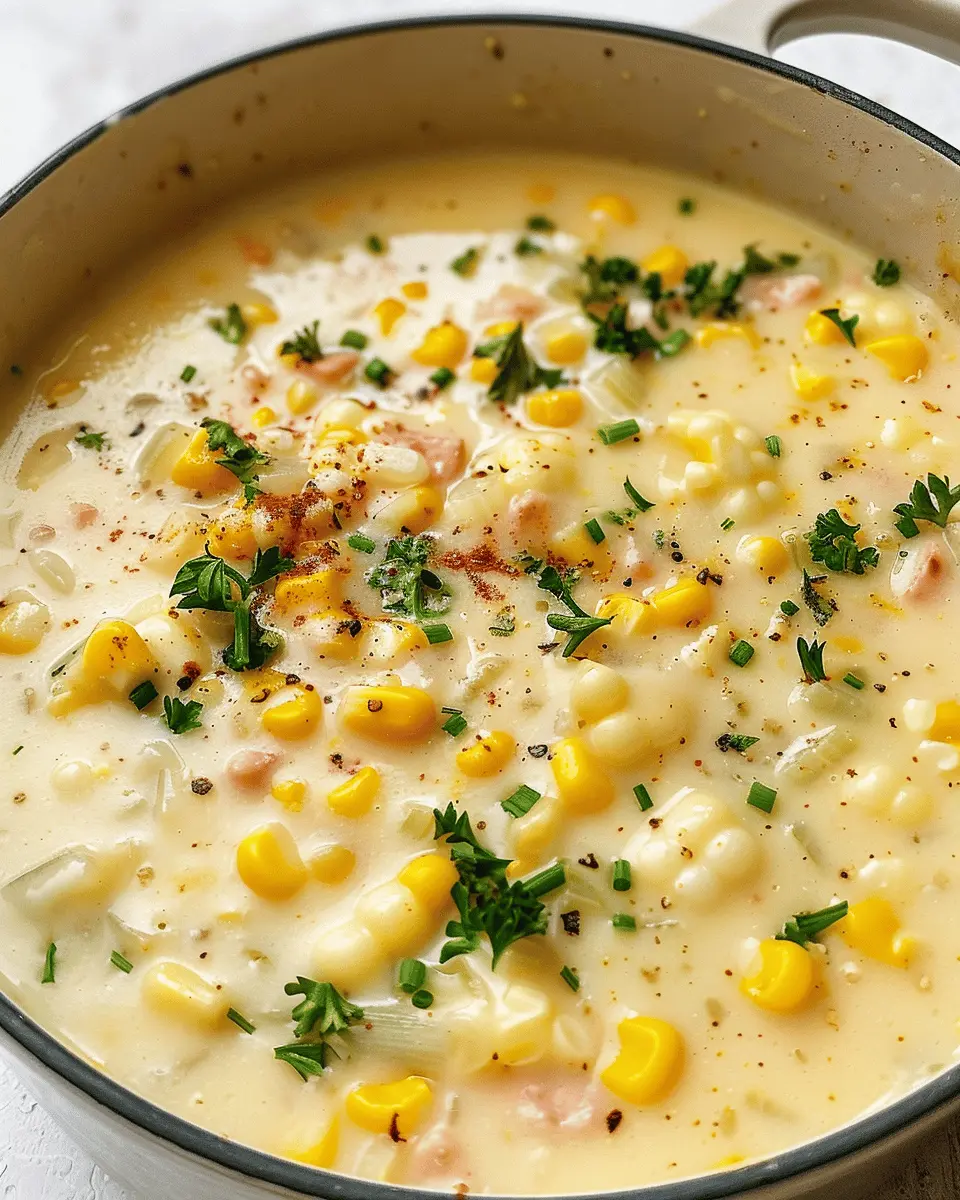 Creamy Corn Chowder with Turkey Bacon: A Comforting Delight