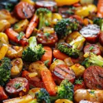 One-Pan Honey Garlic Kielbasa & Veggies
