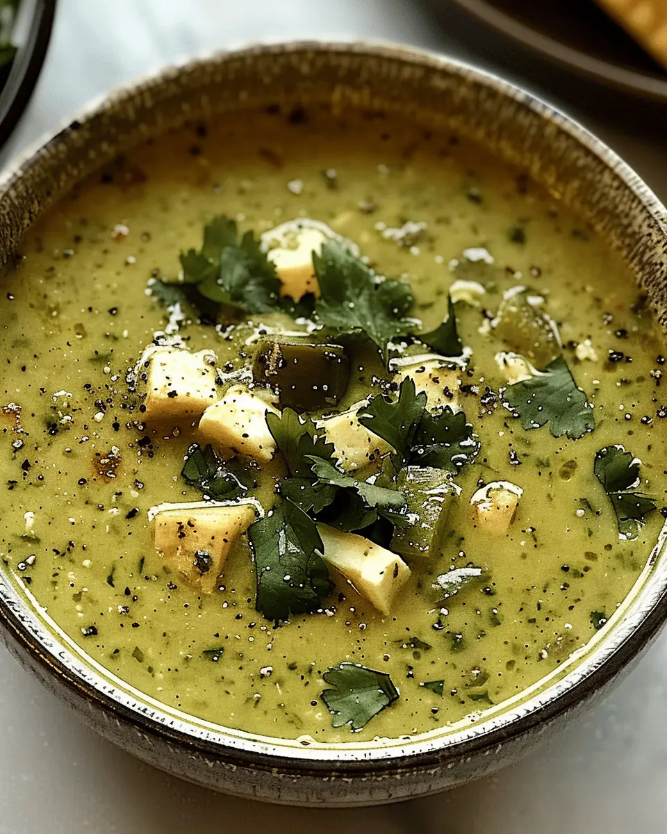 Mouthwatering Roasted Poblano Soup for Ultimate Comfort Bliss