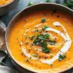 Spicy Butternut Squash and Sweet Potato Soup