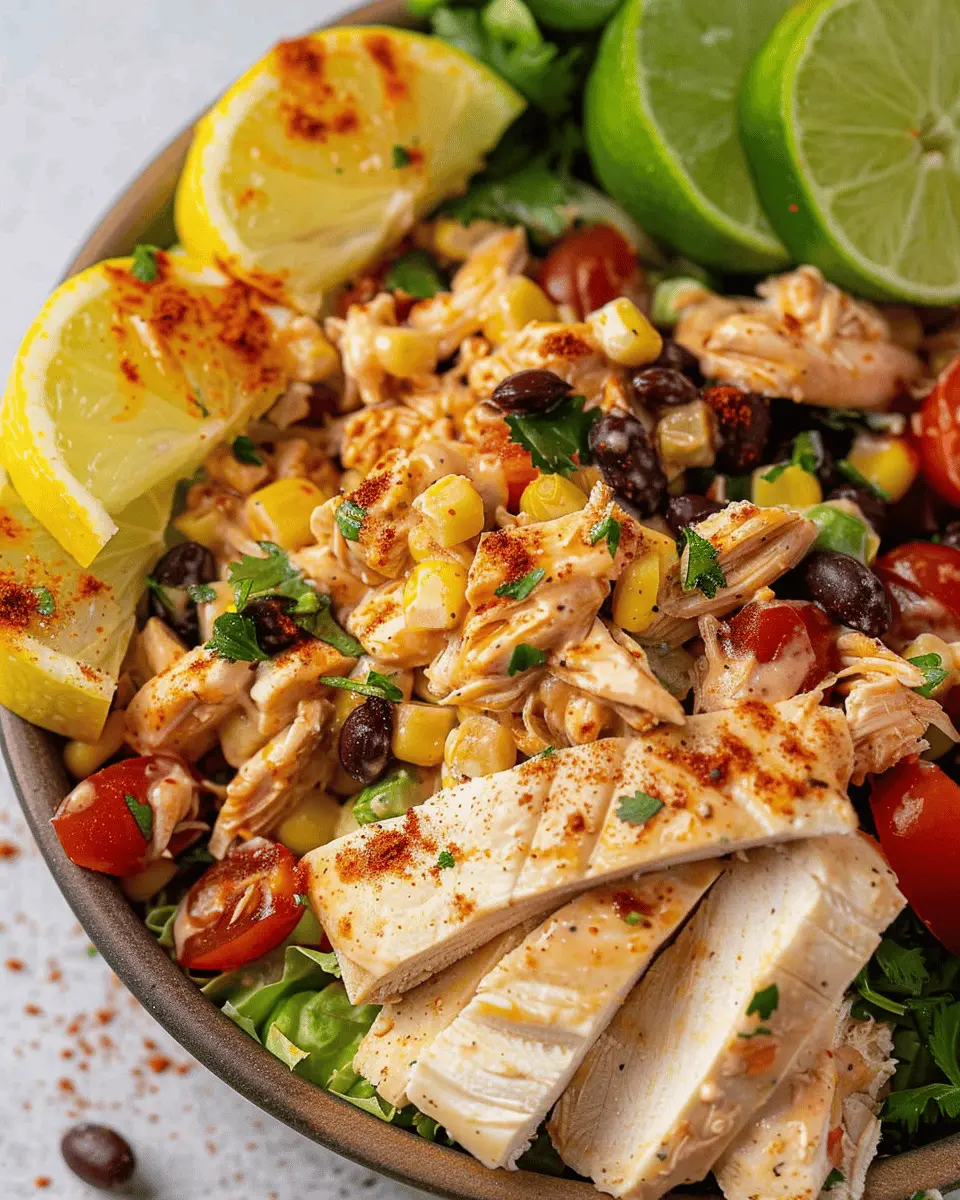Southwest Chicken Salad: Easy Recipe with 20g Protein and Turkey Bacon