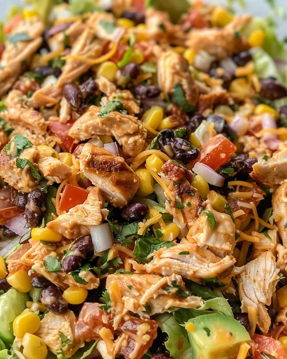 Southwest Chicken Salad: Easy &amp; Delicious with Turkey Bacon