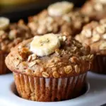 Healthy Banana Oatmeal Muffins
