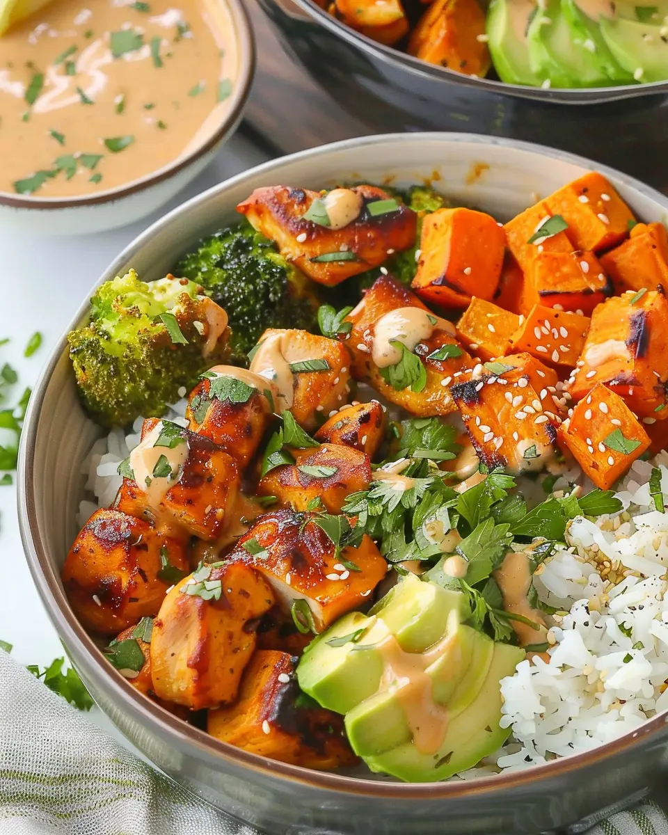 Chicken &amp; Sweet Potato Rice Bowl: Easy Comfort Food Delight